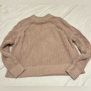 Blush Pink sweater Express fisherman’s style